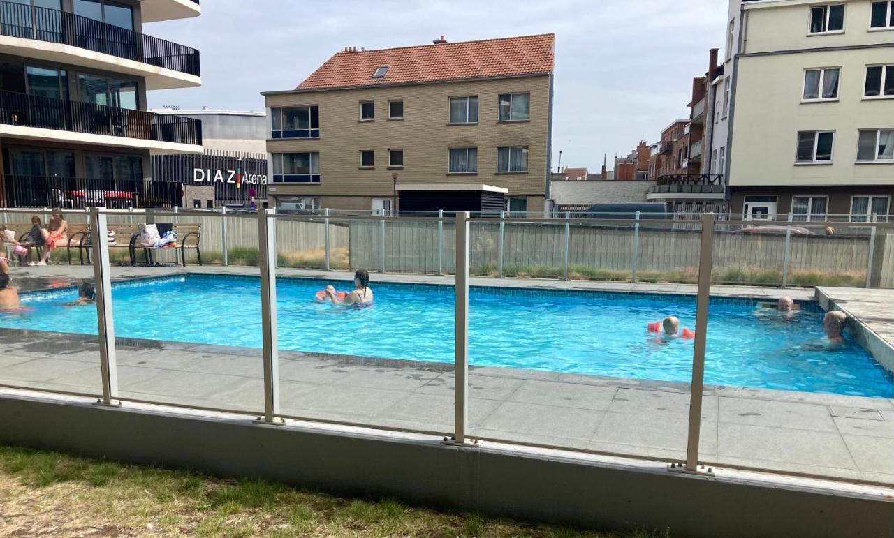 Oostende Luxury Seaview Studio - Large Terrace- Swimming Pool - Parking מראה חיצוני תמונה