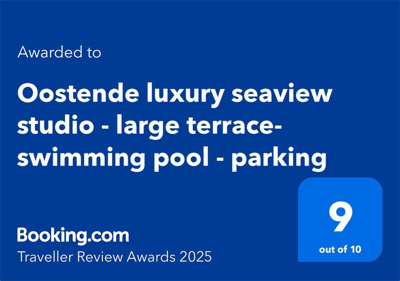 Oostende Luxury Seaview Studio - Large Terrace- Swimming Pool - Parking מראה חיצוני תמונה